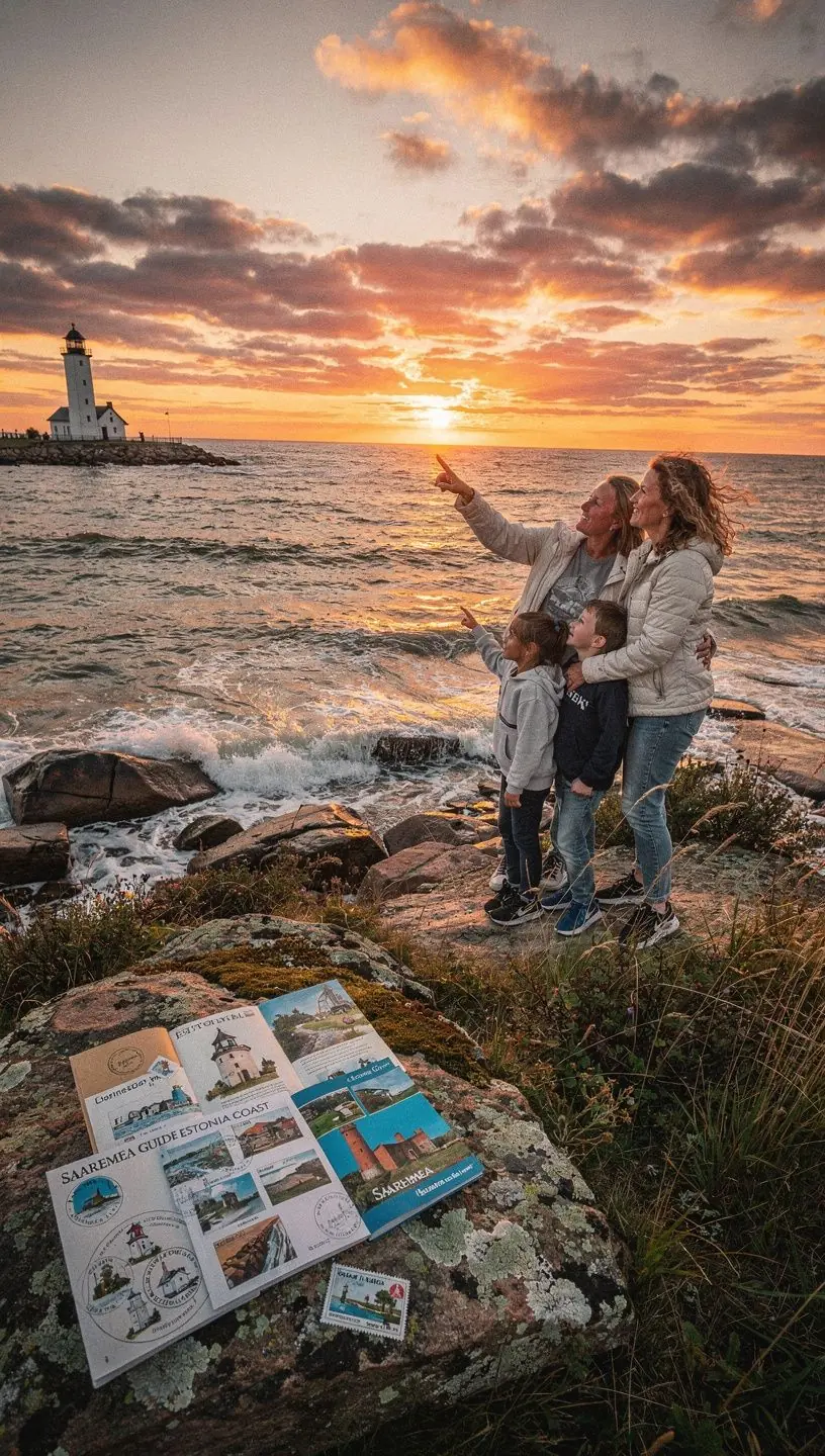 Linnapilt koos jalutusradadega, mis on tähistatud juhisraamatu lehel selgelt ja loogiliselt.